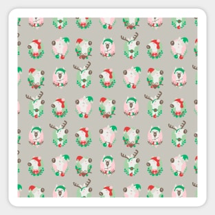 Christmas llama Sticker